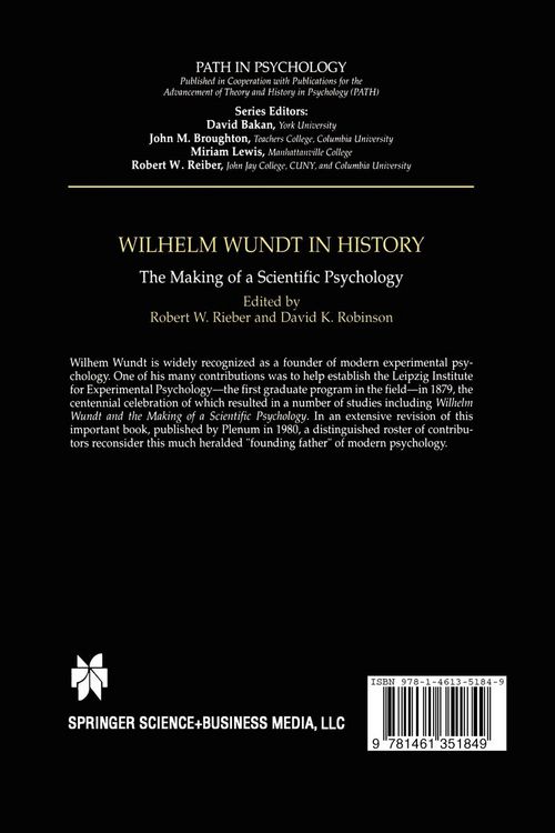 Produktbild: Wilhelm Wundt in History