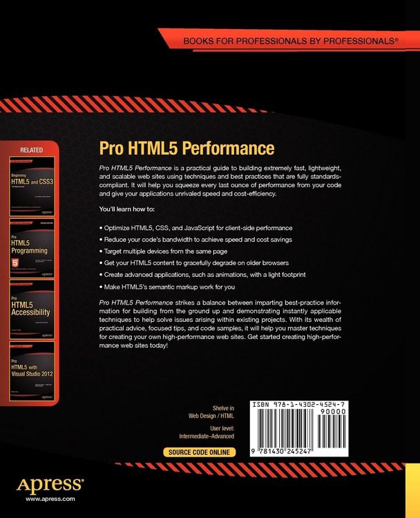 Produktbild: Pro HTML5 Performance