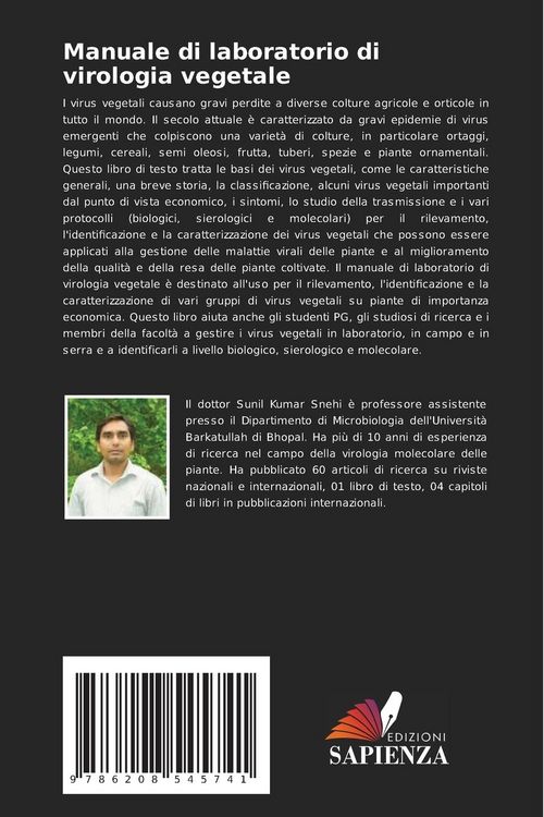 Produktbild: Manuale di laboratorio di virologia vegetale