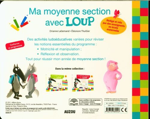 Produktbild: Ma moyenne section avec Loup : 4-5 ans