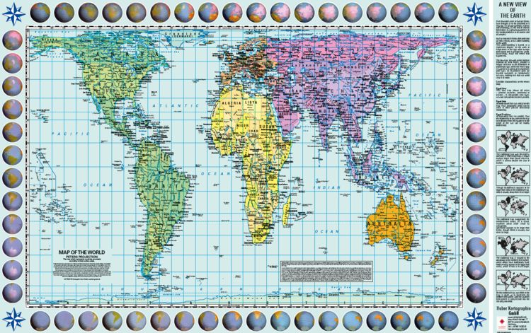 Produktbild: Map Of The World in Peters-Projection