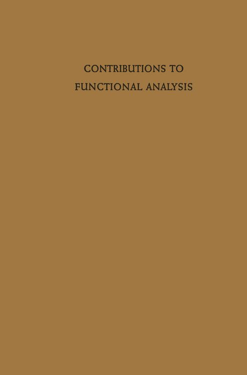 Produktbild: Contributions to Functional Analysis