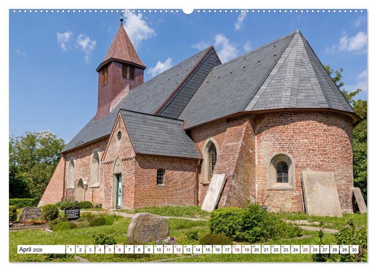 Produktbild: Moin Nordfriesland - Urlaub an der Nordseek&uuml;ste (hochwertiger Premium Wandkalender 2026 DIN A2 quer), Kunstdruck in Hochglanz