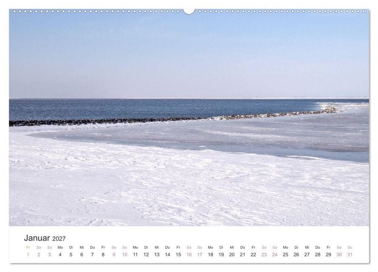 Produktbild: Hamburger Hallig - Der Weg ist das Ziel (hochwertiger Premium Wandkalender 2027 DIN A2 quer), Kunstdruck in Hochglanz