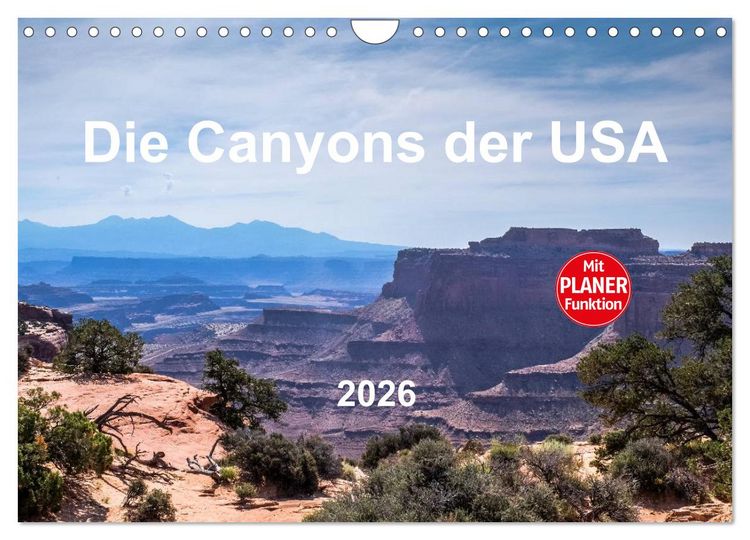 Produktbild: Die Canyons der USA (Wandkalender 2026 DIN A4 quer), CALVENDO Monatskalender