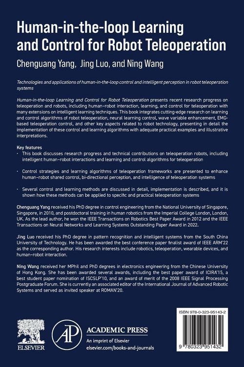 Produktbild: Human-in-the-loop Learning and Control for Robot Teleoperation