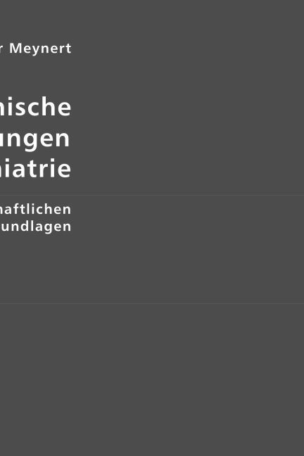 Produktbild: Meynert, T: Klinische Vorlesungen &uuml;ber Psychiatrie