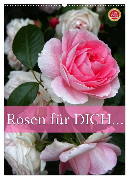 Produktbild: Rosen f&uuml;r DICH / Geburtstagskalender (Wandkalender 2026 DIN A2 hoch), CALVENDO Monatskalender