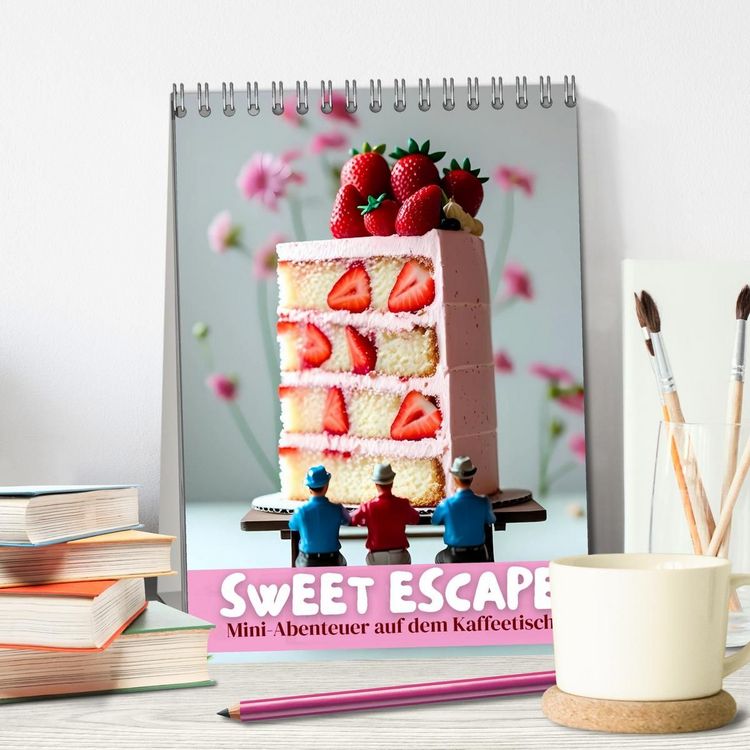 Produktbild: Sweet Escape &ndash; Mini-Abenteuer auf dem K&uuml;chentisch (Tischkalender 2027 DIN A5 hoch), CALVENDO Monatskalender
