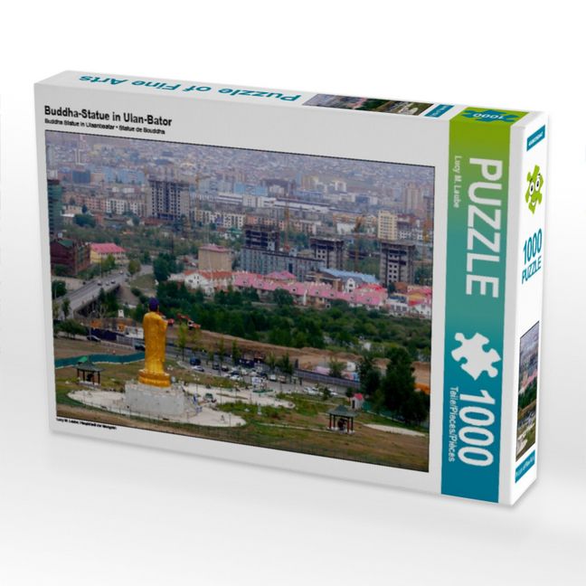 Produktbild: CALVENDO Puzzle Buddha-Statue in Ulan-Bator | 1000 Teile Lege-Gr&ouml;&szlig;e 64x48cm Foto-Puzzle f&uuml;r gl&uuml;ckliche Stunden