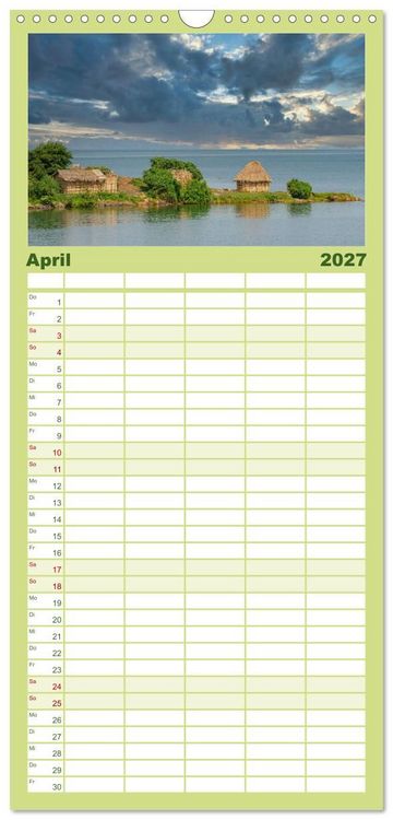 Produktbild: Familienplaner 2027 - KONGO - das dunkle Herz Afrikas mit 5 Spalten (Wandkalender, 21 x 45 cm) CALVENDO