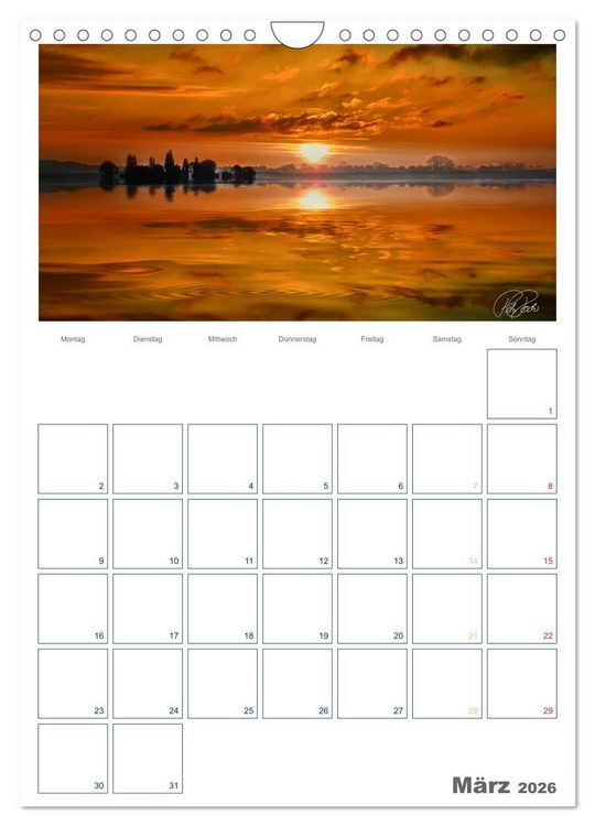 Produktbild: Am Steinhuder Meer / Planer (Wandkalender 2026 DIN A4 hoch), CALVENDO Monatskalender