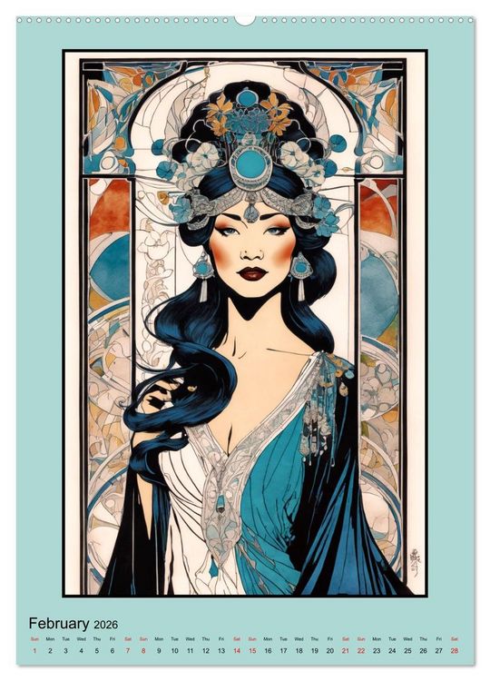 Produktbild: Women's Images of the Belle &Eacute;poque (Wall Calendar 2026 DIN A2 portrait), CALVENDO 12 Month Wall Calendar