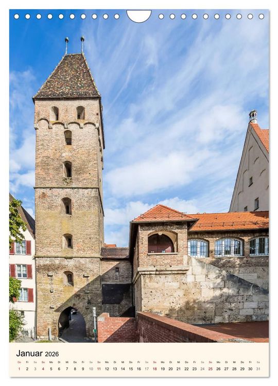 Produktbild: ULM Sehenswerte Orte (Wandkalender 2026 DIN A4 hoch), CALVENDO Monatskalender