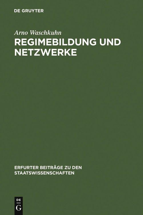 Produktbild: Regimebildung und Netzwerke