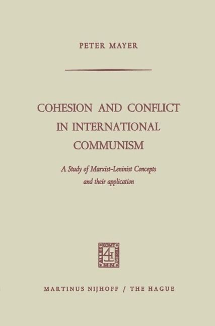 Produktbild: Cohesion and Conflict in International Communism
