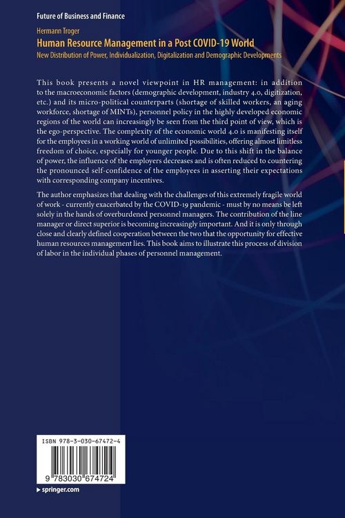 Produktbild: Human Resource Management in a Post COVID-19 World