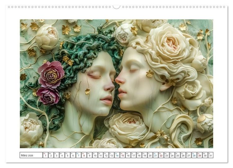 Produktbild: Magische Gesichter (Wandkalender 2026 DIN A2 quer), CALVENDO Monatskalender