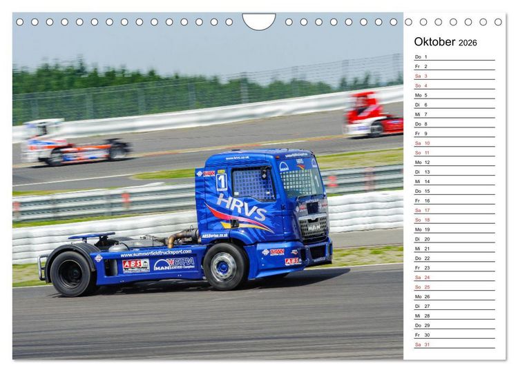 Produktbild: Faszination Truck Rennsport (Wandkalender 2026 DIN A4 quer), CALVENDO Monatskalender