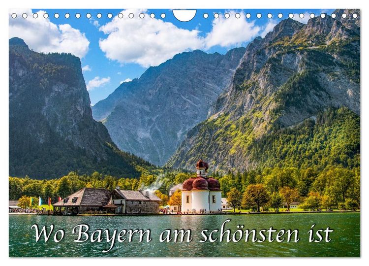 Produktbild: Wo Bayern am sch&ouml;nsten ist (Wandkalender 2027 DIN A4 quer), CALVENDO Monatskalender
