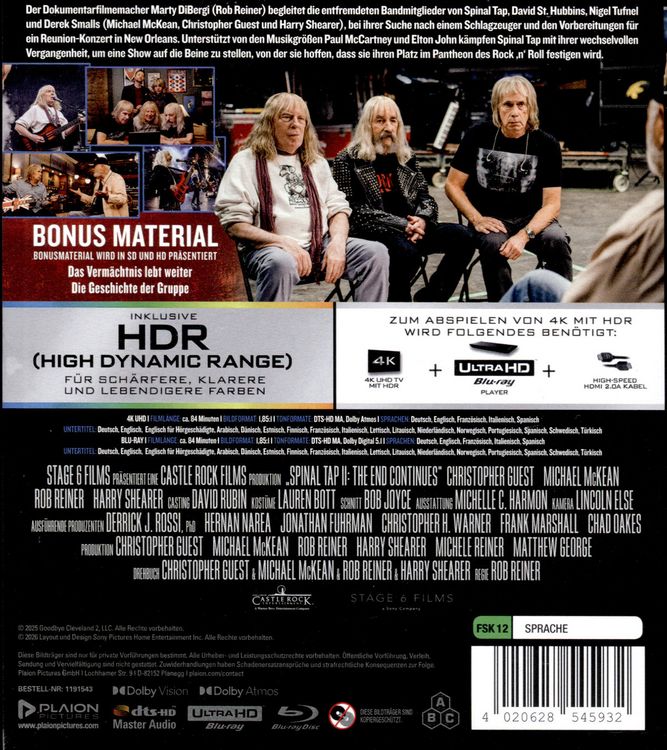 Produktbild: This is Spinal Tap 2 (4K Ultra HD+Blu-ray)