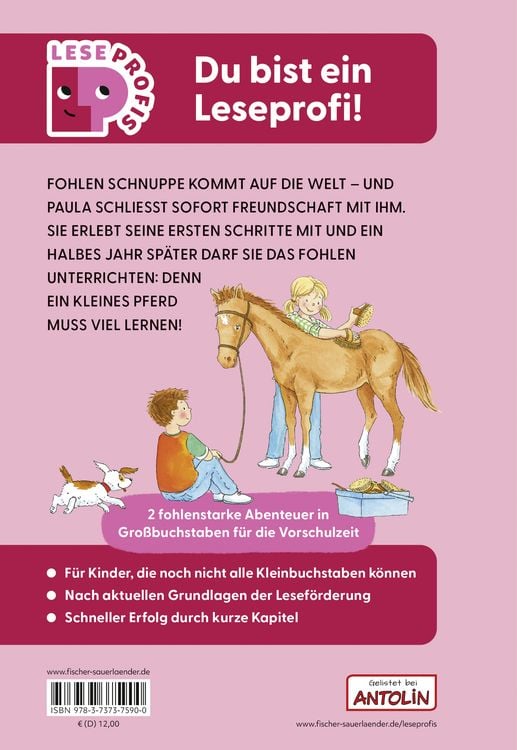 Produktbild: Leseprofis &ndash; Grossbuchstaben: ein Fohlen Namens Schnuppe, 1. Klasse