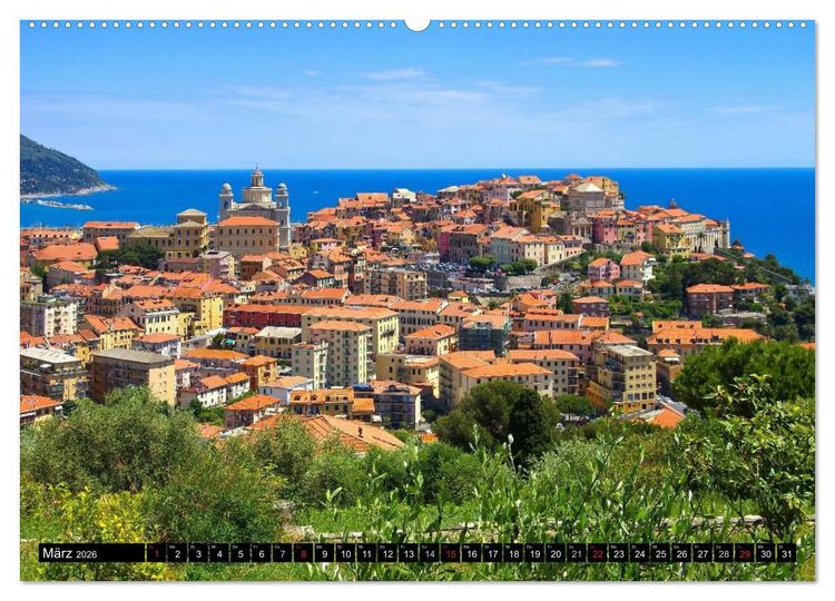 Produktbild: Riviera di Ponente (hochwertiger Premium Wandkalender 2026 DIN A2 quer), Kunstdruck in Hochglanz