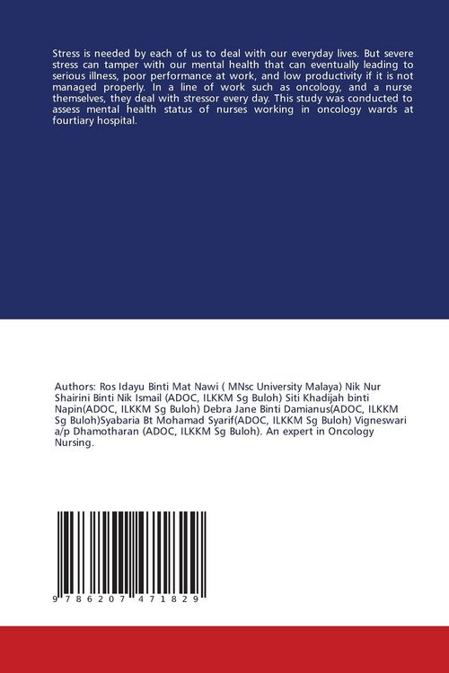Produktbild: Mental Health Status Of Nurses Working in Oncology Ward