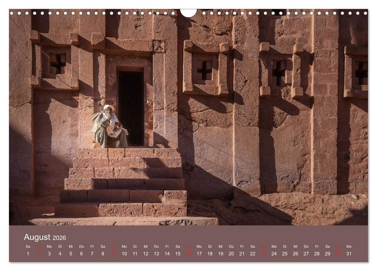 Produktbild: &Auml;thiopien Landschaften der Gegens&auml;tze (Wandkalender 2026 DIN A3 quer), CALVENDO Monatskalender