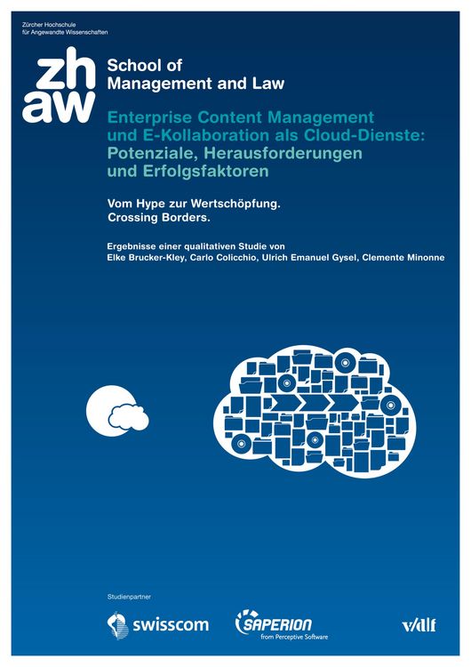 Produktbild: Enterprise Content Management und E-Kollaboration als Cloud-Dienste: Potenziale, Herausforderungen und Erfolgsfaktoren