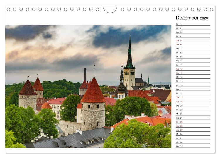 Produktbild: Entdeckungen im Baltikum (Wandkalender 2026 DIN A4 quer), CALVENDO Monatskalender