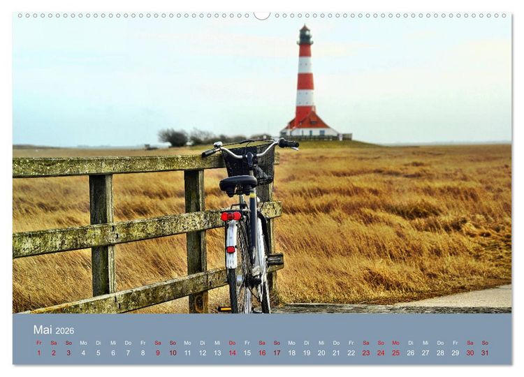 Produktbild: Westerhever (hochwertiger Premium Wandkalender 2026 DIN A2 quer), Kunstdruck in Hochglanz