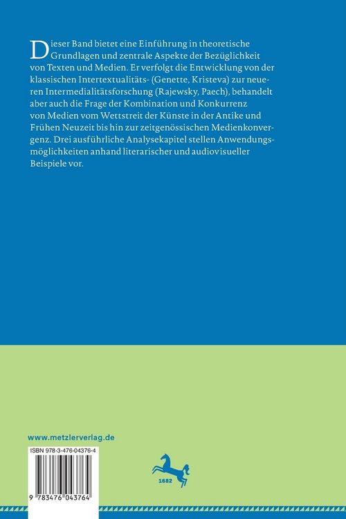 Produktbild: Intertextualit&auml;t und Intermedialit&auml;t