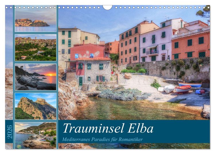 Produktbild: Trauminsel Elba: Mediterranes Paradies f&uuml;r Romantiker (Wandkalender 2026 DIN A3 quer), CALVENDO Monatskalender