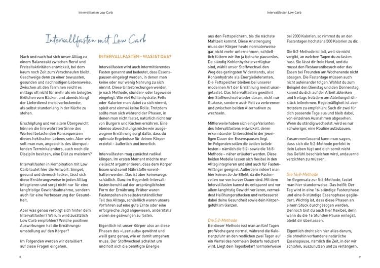 Produktbild: Intervallfasten Low Carb