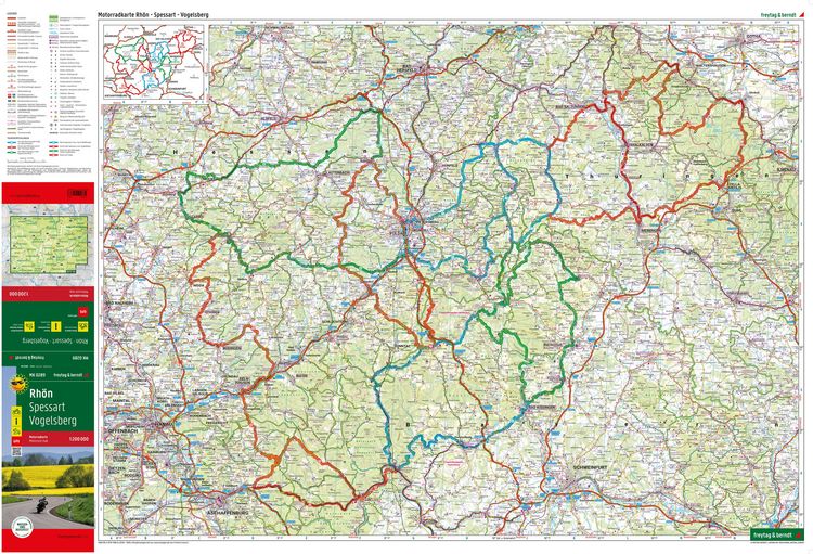Produktbild: freytag & berndt Motorradkarte Rh&ouml;n 1:200.000