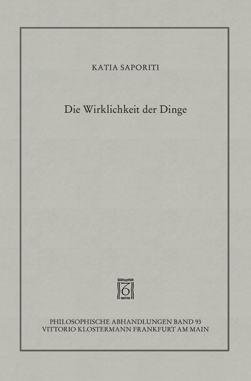 Bild vom Artikel Die Wirklichkeit der Dinge vom Autor Katia Saporiti