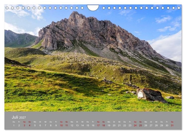 Produktbild: TMB - Mont Blanc (Wandkalender 2027 DIN A4 quer), CALVENDO Monatskalender