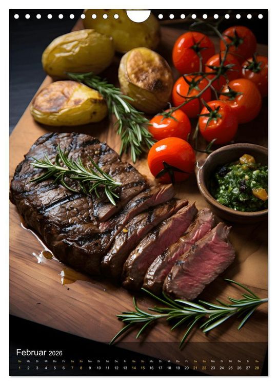 Produktbild: Meat Lovers - K&ouml;stliche Grill Abenteuer (Wandkalender 2026 DIN A4 hoch), CALVENDO Monatskalender