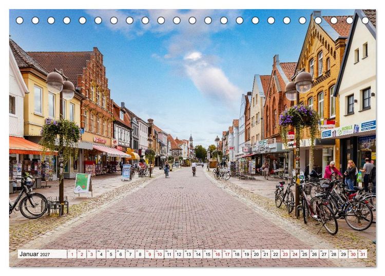 Produktbild: Ein Blick auf Nienburg an der Weser in Farbe (Tischkalender 2027 DIN A5 quer), CALVENDO Monatskalender