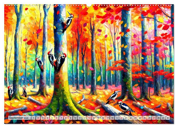 Produktbild: Eine Hommage an van Gogh (hochwertiger Premium Wandkalender 2026 DIN A2 quer), Kunstdruck in Hochglanz