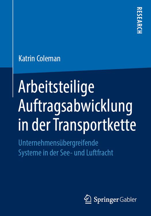 Produktbild: Arbeitsteilige Auftragsabwicklung in der Transportkette