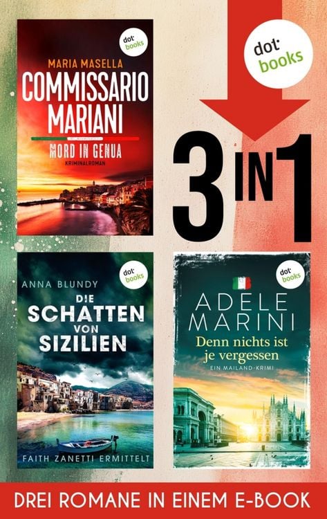 Produktbild: Commissario Mariani - Mord in Genua, Die Schatten von Sizilien & Denn nichts ist je vergessen