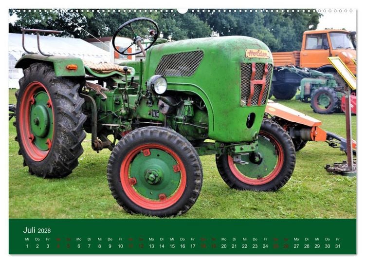 Produktbild: TRECKER-SCHLEPPER. Unverzichtbare Helfer in der Landwirtschaft (hochwertiger Premium Wandkalender 2026 DIN A2 quer), Kunstdruck in Hochglanz