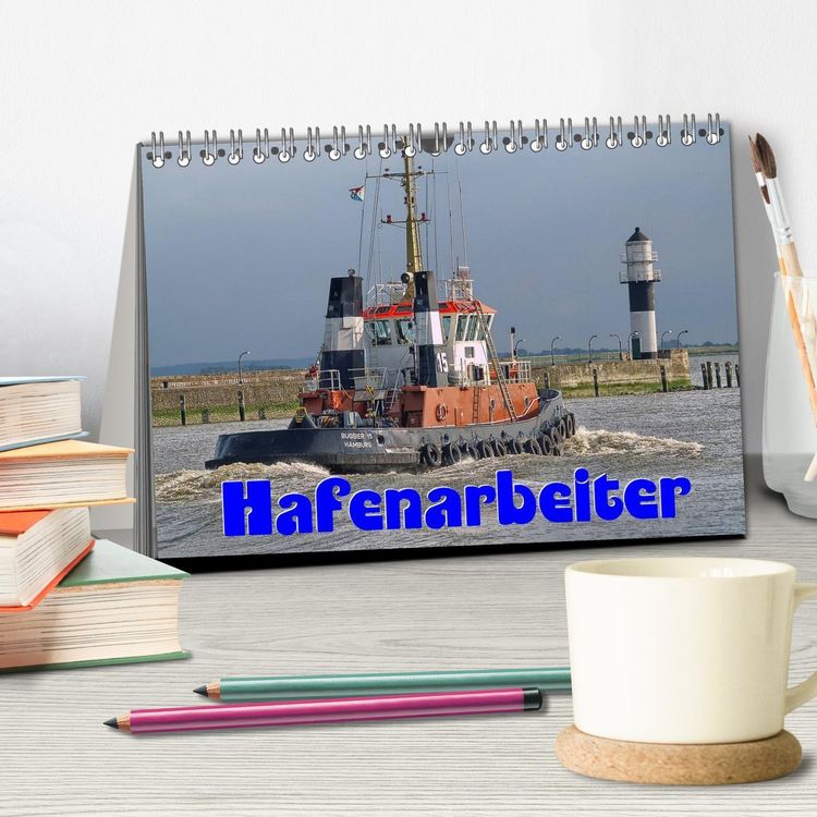 Produktbild: Hafenarbeiter (Tischkalender 2026 DIN A5 quer), CALVENDO Monatskalender