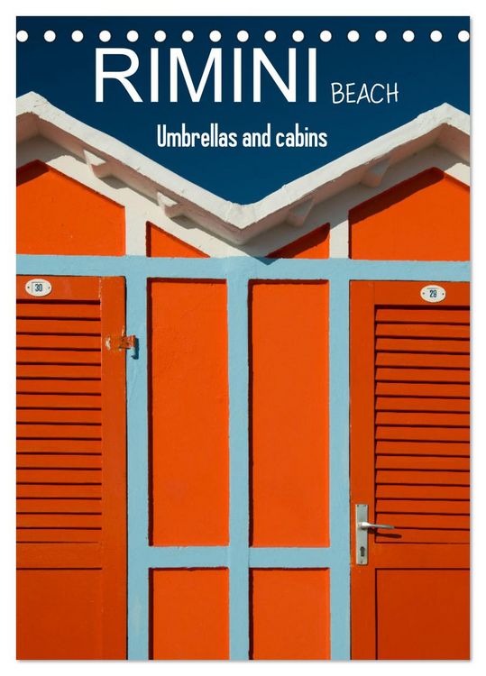 Produktbild: Rimini beach Umbrellas and cabins (Desk Calendar 2026 DIN A5 portrait), CALVENDO 12 Month DeskCalendar