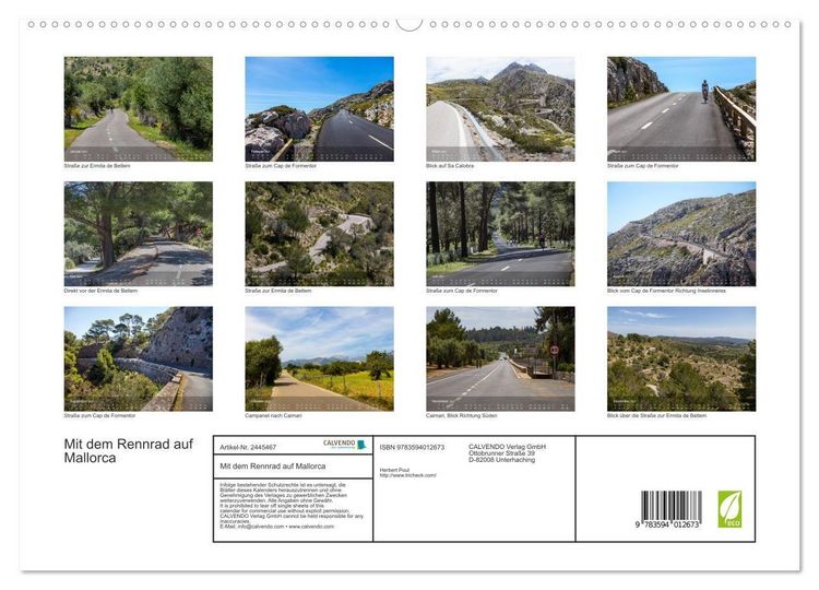 Produktbild: Mit dem Rennrad auf Mallorca (hochwertiger Premium Wandkalender 2027 DIN A2 quer), Kunstdruck in Hochglanz