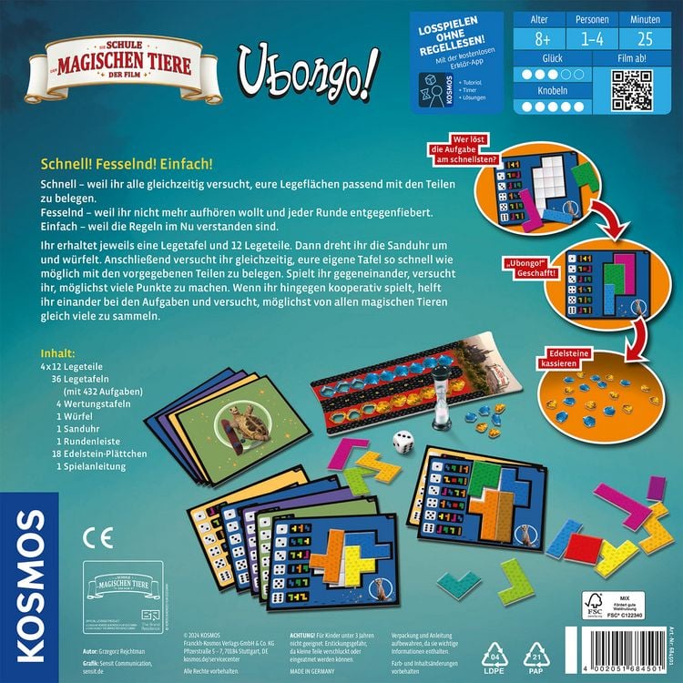 Produktbild: Ubongo! Die Schule der magischen Tiere