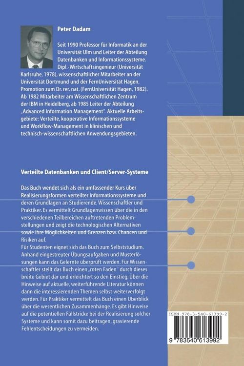 Produktbild: Verteilte Datenbanken und Client/Server-Systeme