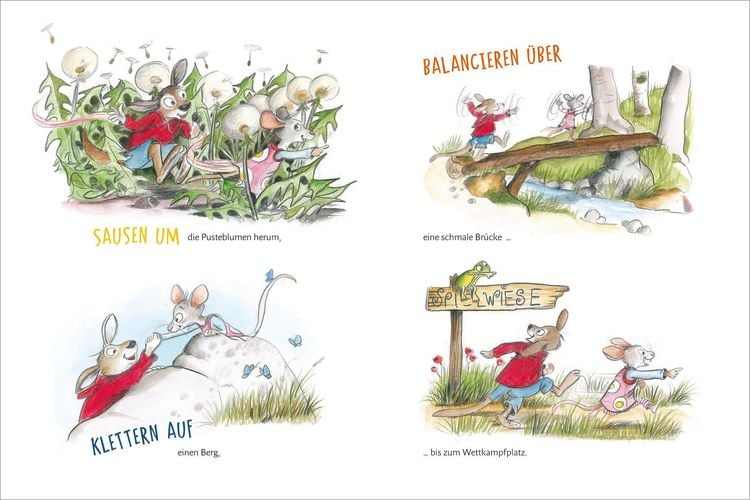 Produktbild: Konrad K&auml;nguru und Rita Rennmaus. Konrad h&uuml;pft zum Hauptgewinn